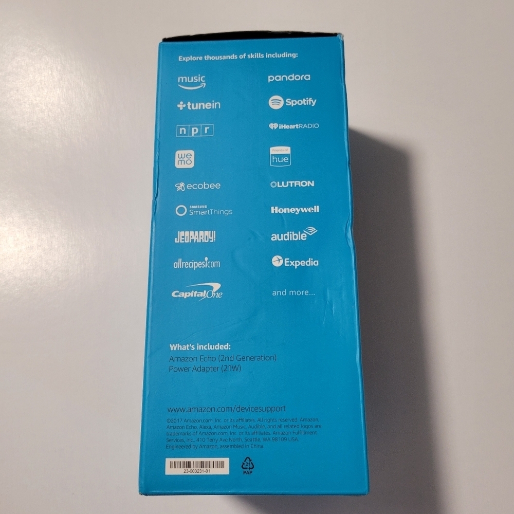 Amazon  NEW OPEN BOX  Echo ( 2nd Generation) - Picture 5 of 9